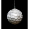 Шар новогодний декоративный paper ball, серебристый мрамор