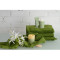 Полотенце для рук с бахромой оливково-зеленого цвета essential, 50х90 см