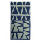 Полотенце жаккардовое банное с авторским дизайном geometry серо-синее wild, 70х140 см
