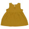Платье без рукава из хлопкового муслина горчичного цвета из коллекции essential 3-4y