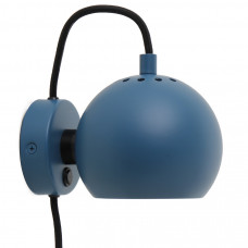 Лампа настенная ball, ?12 см, синяя матовая